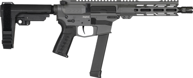 CMMG Banshee MKGS 9mm Luger 8" 33+1 Tungsten Cerakote Semi-Auto Pistol