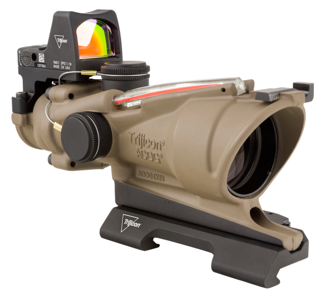 Trijicon Acog Ecos 4x32 Illuminated Red Crosshair 223 Bdc Reticle