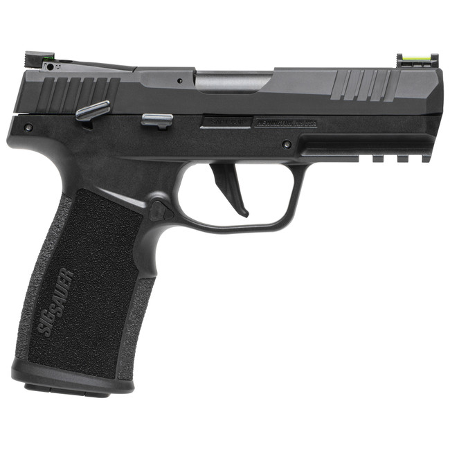 Sig Sauer 322CBAS10 P322  22 LR 10+1 4" Black Steel Threaded Barrel, Black Hard Coat Anodized Optic Ready/Serrated Slide, Black SS/Polymer Frame w/Picatinny Rail & Black Polymer Grips - 322CBAS10 - 798681640454