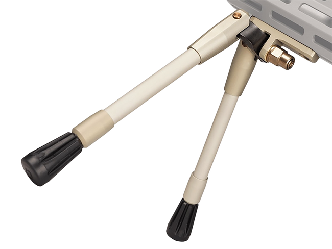 Q LLC  Kickstand  Bipod, 7.06"- 9.50" Vertical Adj. Stainless Steel, 15 Degree Tilt, Fits M-LOK Mount