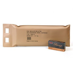 PMC Bronze .380 ACP Full Metal Jacket 90 Grain 300 Rounds