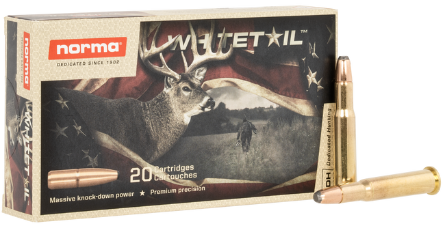 Norma Ammunition 20177672  Whitetail 30-30Win 150gr Soft Point 20 Rounds