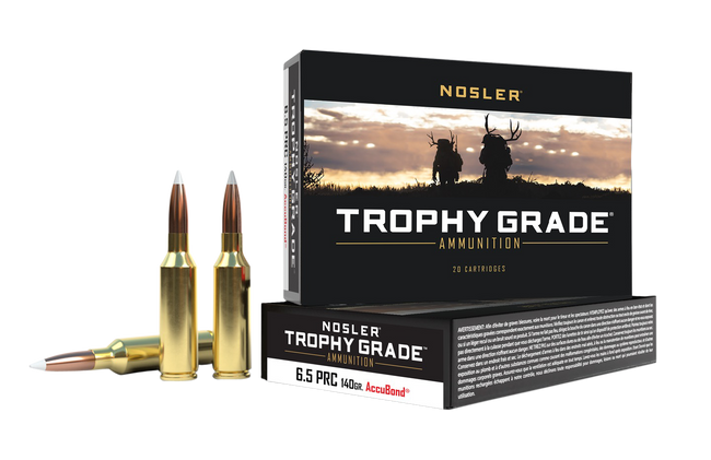 Nosler Trophy 6.5 Precision Rifle Cartridge AccuBond 140 Grain 20 Rounds