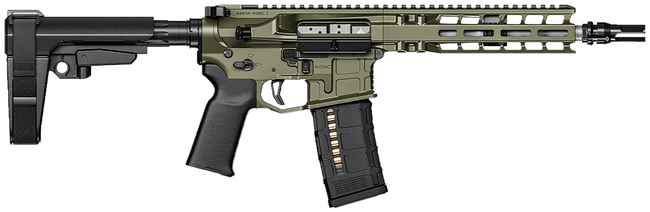 RADIAN WEAPONS Model 1 Pistol, 300 Blackout, 9in. Barrel, 30rd,  No Brace, Dead Air QD Flash Hider - ODG (R0505)