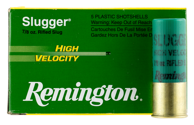 Remington Slugger High Velocity Rifled Slug Loads 12 ga. 3 in. 7/8 oz. 5 rd.