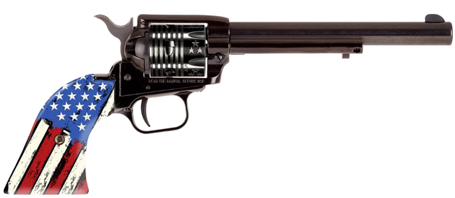 Heritage Rough Rider 22 Long Rifle 6.5 inch 6 Round Engraved Blue Cocobolo