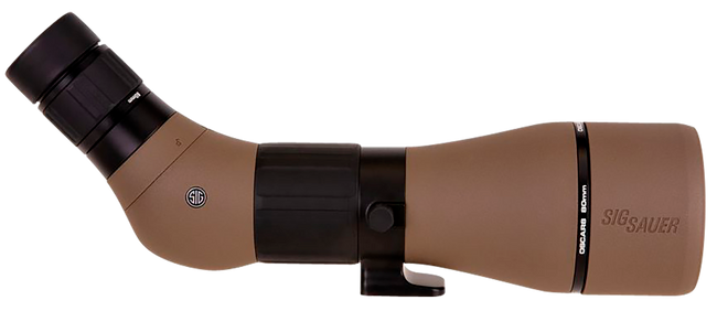 Sig Sauer OSCAR8 27-55x80mm Angled Spotting Scope Flat Dark Earth Rubber Armor