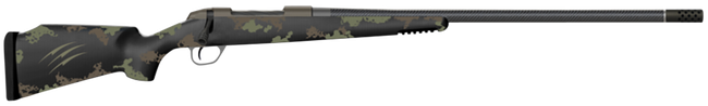 Fierce Firearms FCR300PRC24TF Carbon Rage  Full Size 300 PRC 3+1 24" Black C3 Carbon Fiber Barrel, Tungsten Gray Cerakote Titanium Receiver, Forest Green Fixed Fierce Tech C3 Stock,