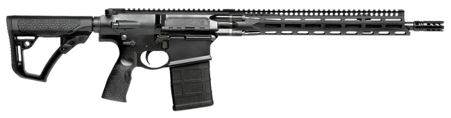 Daniel Defense 0215707258047 DD5 V3 7.62x51mm NATO 16" 20+1 Black Hard Coat Anodized Black Phosphate 6 Position w/SoftTouch Overmolding Stock Black Polymer Grip