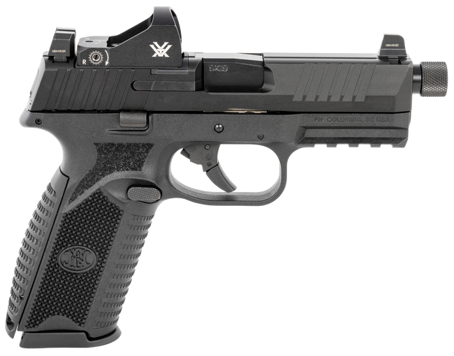 FN 509 Tactical 9mm Luger 4.5" 17+1/24 Matte Polymer Optic Cut Slide