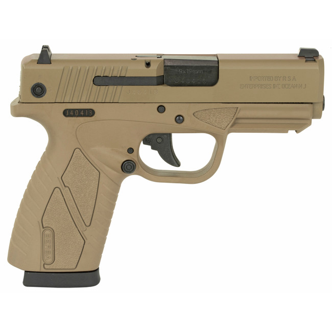 Bersa Bpcc 9mm Luger, 3.3in. Barrel, 8rd - FDE (BP9FDECC) - BP9FDECC - 810083202198