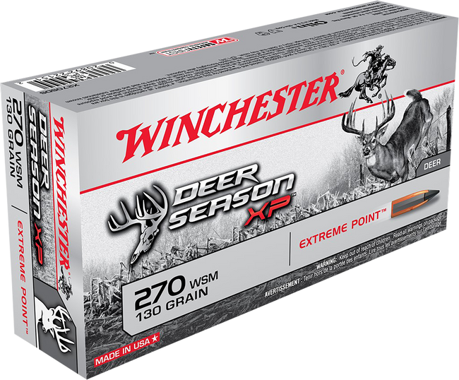 Winchester Deer Season XP 270 WSM Extreme Point 130 Grain 20 Rounds