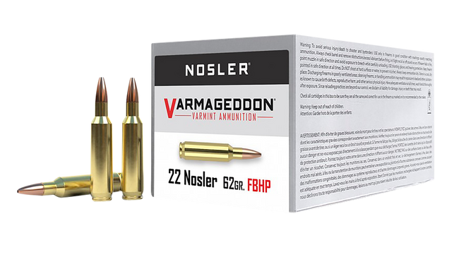 Nosler Varmageddon 22 Nosler Hollow Point 62 Grain 50 Rounds