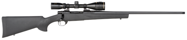 Howa HGP2300B M1500 Gamepro Gen2 300 Win Mag 3+1 24" Threaded Barrel, Blued Metal Finish, Black Fixed Hogue Pillar-Bedded Overmolded Stock, Includes GamePro 4-12x40mm Scope