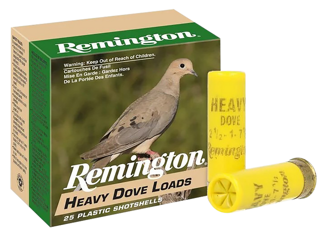Remington Ammunition 28777 Heavy Dove Loads  20Gauge 2.75" 1oz 7.5Shot 25 Rounds