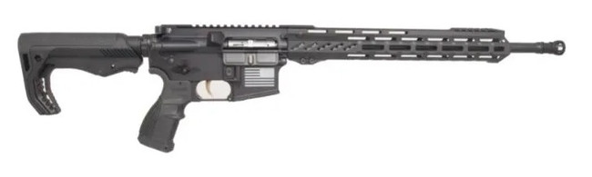 FosTech Tech-15 Stryker AR-15 Rifle - Black | .22 LR | 17" CMMG Barrel | 13" Mach-2 Rail | FosTech Tomahawk Stock | Sabre Grip | Installed Echo-AR ll Trigger