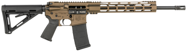 Diamondback Carbon DB15 Rifle 5.56 Nato 16 in Midnight Bronze 12 in M-lok 30 rd