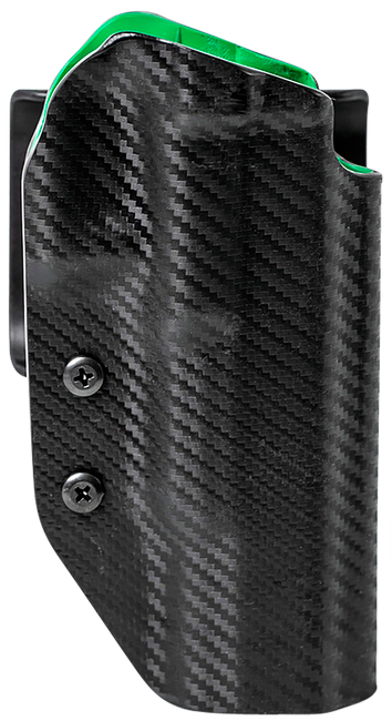 Uncle Mike's 54RNC73BGR Range/Competition Holster OWB Black/Green Boltaron Belt Slide Fits Canik Right Hand