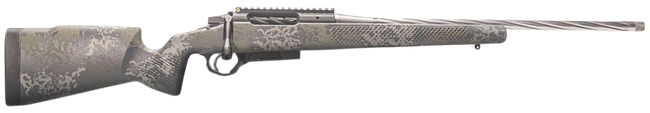 Seekins Precision 0011710155 Havak Element Full Size 308 Win 5+1 21" Stainless Fluted/Threaded Barrel, 20 MOA Rail w/Bubble Level Stainless Steel Receiver, Mountain Shadow Camo Fixed Synthetic Stock