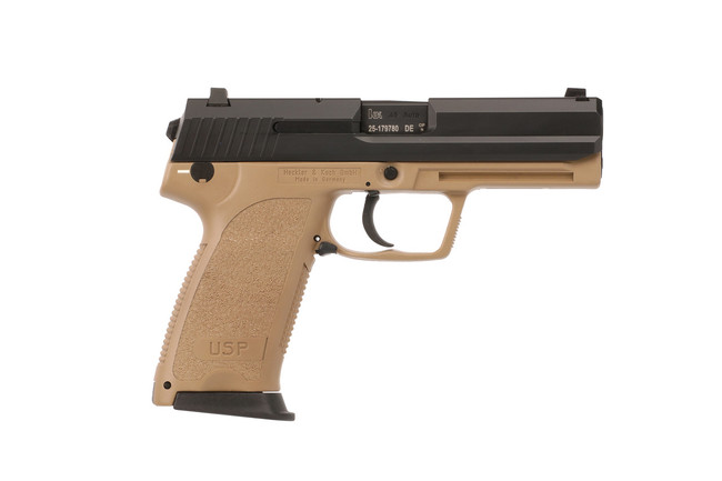 Heckler & Koch USP45 V7 45 ACP 4.41 Inch 12 Round Flat Dark Earth