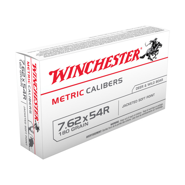 Winchester 7.62x54r Soft Point 180 Grain 20 Rounds