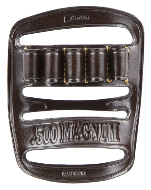 Galco KHB62H Kodiak Bandolier Havana Brown Leather 500 S&W Mag Capacity 5rd Belt Slide Mount