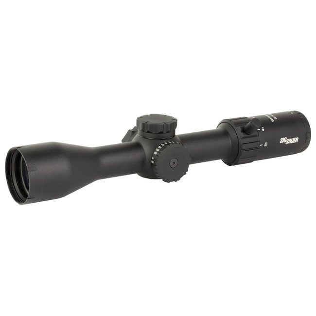 Sig Sauer Whiskey 4 Rifle Scope 3-12x44 Quadplex Capped Turret 30mm - SOW43003 - 798681686872