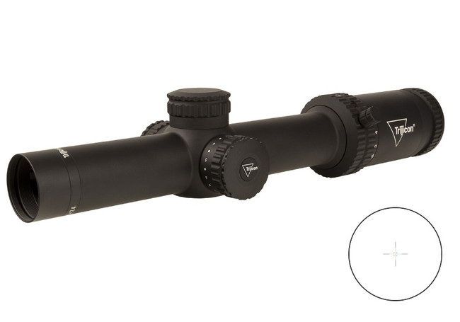 Trijicon Credo 1-6x24 Ffp 30mm Rifle Scope Green MRad Segment Circle Low Capped Adjusters