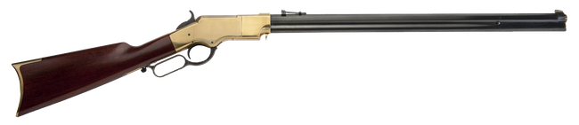 Cimarron CA288 1860 Henry Civilian 45 Colt (LC) 12+1 24" Blued Octagon Barrel, Brass Rec, Walnut Furniture, Adj. Sights