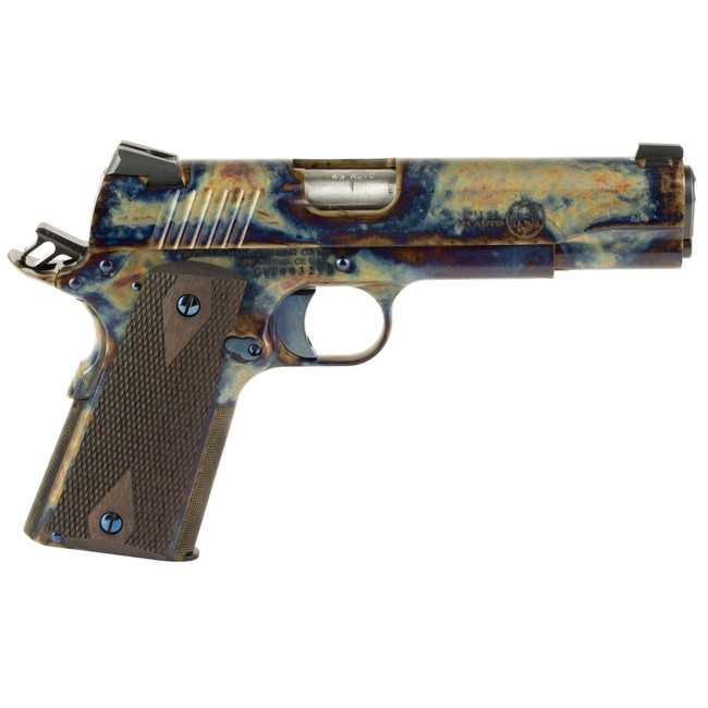 Standard Manufacturing 1911 Pistol - Case Colored | .45ACP | 5" Barrel | 7rd | Rosewood Grips - 1911CC - 854581007107