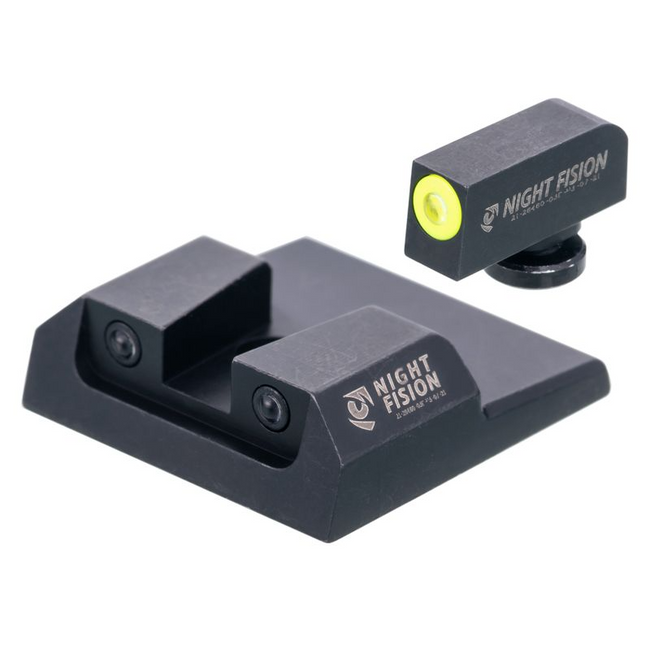 Night Fision Night Sight Set Yellow Front Black Back for Taurus