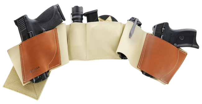 Galco UWKHSM2 UnderWraps 2.0 Khaki Small Leather/Nylon Handgun