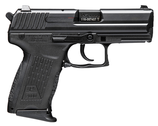 HK 81000040 P2000 V2 LEM Full Size Frame 9mm Luger 10+1, 3.66" Black Steel Barrel, Serrated Steel Slide, Polymer Frame w/Picatinny Rail, Black Interchangeable Backstrap Grip, Ambidextrous
