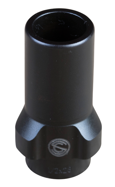 SilencerCo AC2607 3-Lug Muzzle Device 9mm Luger 1/2"-36 tpi Steel