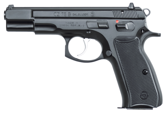 CZ, CZ 75 B, 9mm Luger, 4.6 in Barrel, 10+1 Capacity, Steel Frame Finish