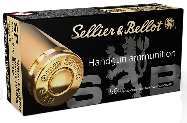Sellier & Bellot SB9S 9mm Luger Soft Point 124 Grain 50 Rounds