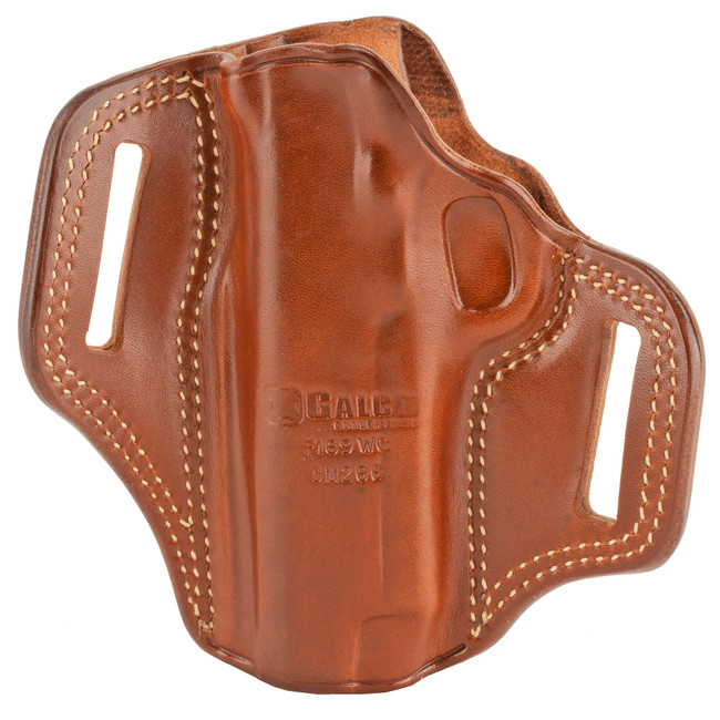 Galco CM266 Combat Master  OWB Tan Leather Belt Slide Fits 1911 Right Hand - CM266 - 601299030343