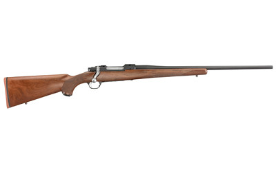 Ruger 37185 Hawkeye African Full Size 416 Ruger 3+1 23" Satin Blued Threaded Barrel, Receiver w/Integral Scope Mount, American Walnut Fixed Stock, Right Hand - 37185 - 736676371853