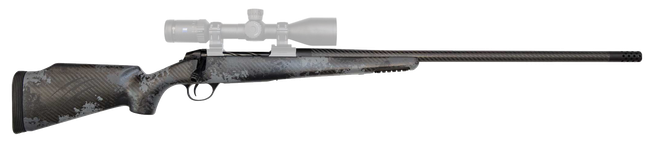 Fierce Firearms FCTRG300WIN24BBO CT Rage  300 Win Mag Caliber with 3+1 Capacity, 24" Carbon Fiber Barrel, Black Cerakote Metal Finish & Blackout Camo Fixed Fierce Tech C3 Stock, (Full Size)