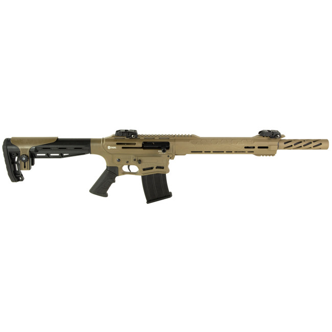 Citadel Boss-25 12GA, 18.75in. Barrel, 5rd, Adj. Comb. Black grip and stock. - FDE (CBOSS2512FDE) - CBOSS2512FDE - 682146831986