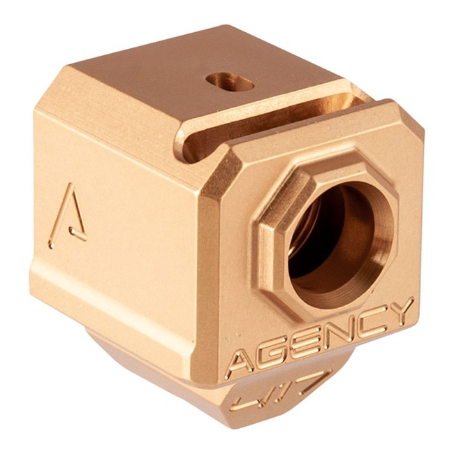 417S SINGLE PORT COMP FOR GLOCK~ GEN 3, GOLD, 9MM