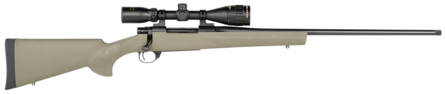 Howa HGP23PRCG M1500 Gamepro Gen2 300 PRC 3+1 24" Threaded Barrel, Blued Metal Finish, Green Fixed Hogue Pillar-Bedded Overmolded Stock, Includes GamePro 4-12x40mm Scope
