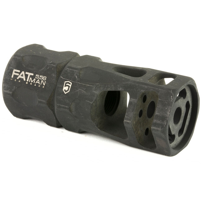 Phase 5 Fatman556 Hex Brake Parkerized 1/2x28 3in for 223 Rem 5.56 Ar - FATMAN556 - 813318021502
