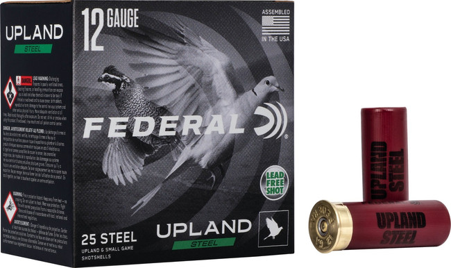 Federal Upland Steel Shotgun Ammo 12 ga. 2.75 in. 1 oz. 7.5 Shot 25 rd. - USH12275 - 604544672497