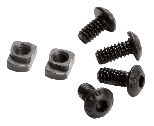 Magpul MAG615-BLK M-LOK T-Nut Replacement Set M-LOK Chromoly Steel Black Manganese Phosphate