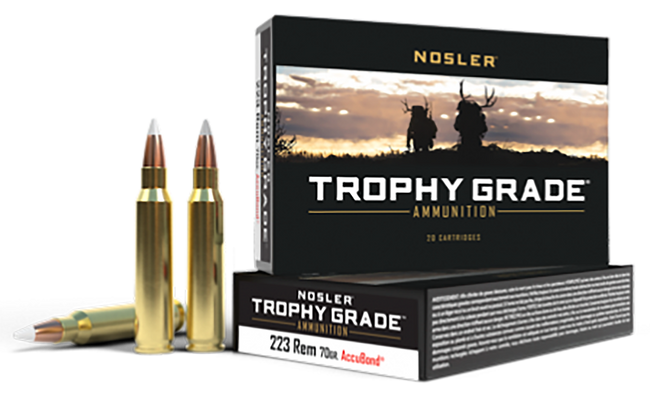 Nosler 61036 Match Grade  223Rem 70gr Soft Point 20 Rounds