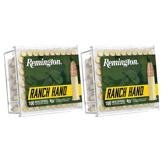 Remington Ranch Hand 22 Long Rifle Solid Copper Hollow Point 38 Grain 100 Rounds