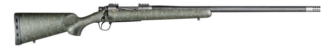 Christensen Arms CA10268315333 Summit TI  Full Size 7mm Rem Mag 3+1, 26" Natural Titanium Steel Threaded Barrel, Natural Titanium Aluminum Receiver, Green w/Black/Tan Accents Fixed Sporter Stock