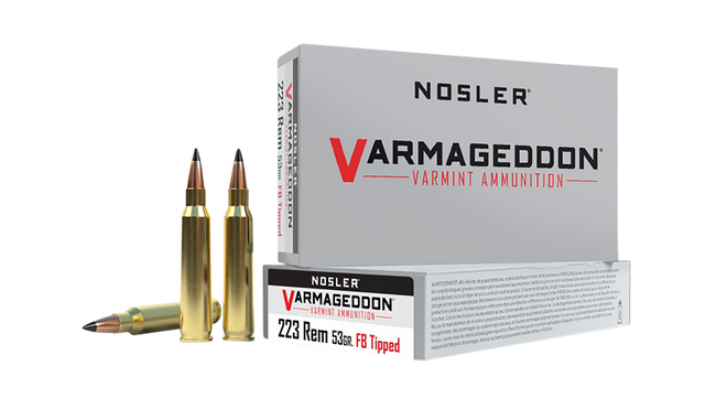 Nosler, Varmageddon, 223 Remington, Vg Fbt, 53 Grain, 20 Rounds