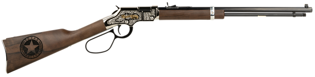 Henry H004TR Texas Rangers Tribute 22 Long Rifle 20 Inch 16 Rounds Nickel